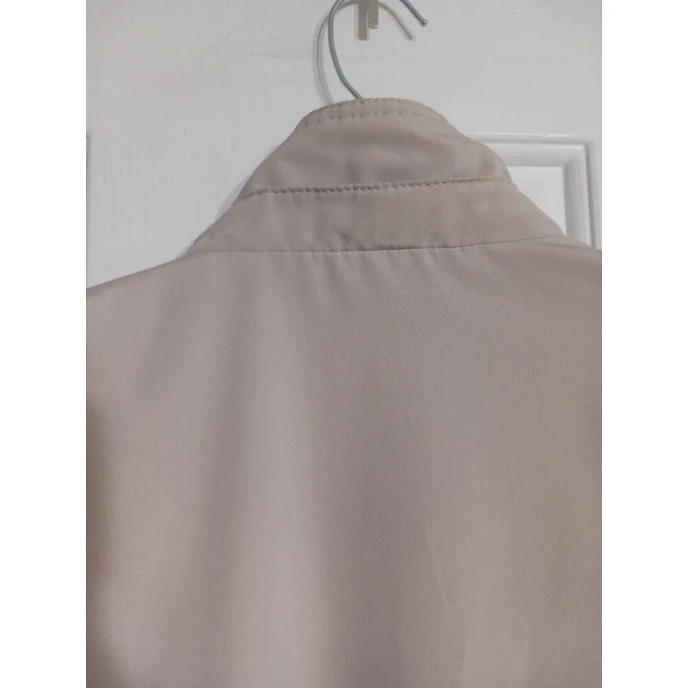 Women's Liz Claiborne Light Taupe Jacket Size L Rain? - Picture 9 of 10